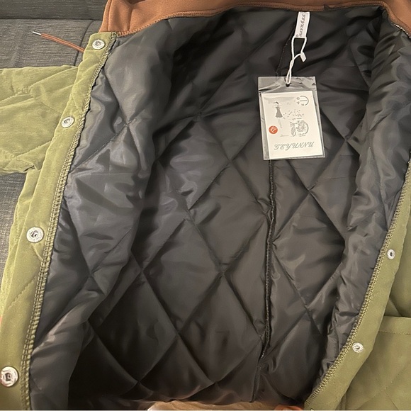 Long Thick Lightweight Winter Jackets & Winter Coat & Trench Coats size S~3XL - Picture 6 of 6